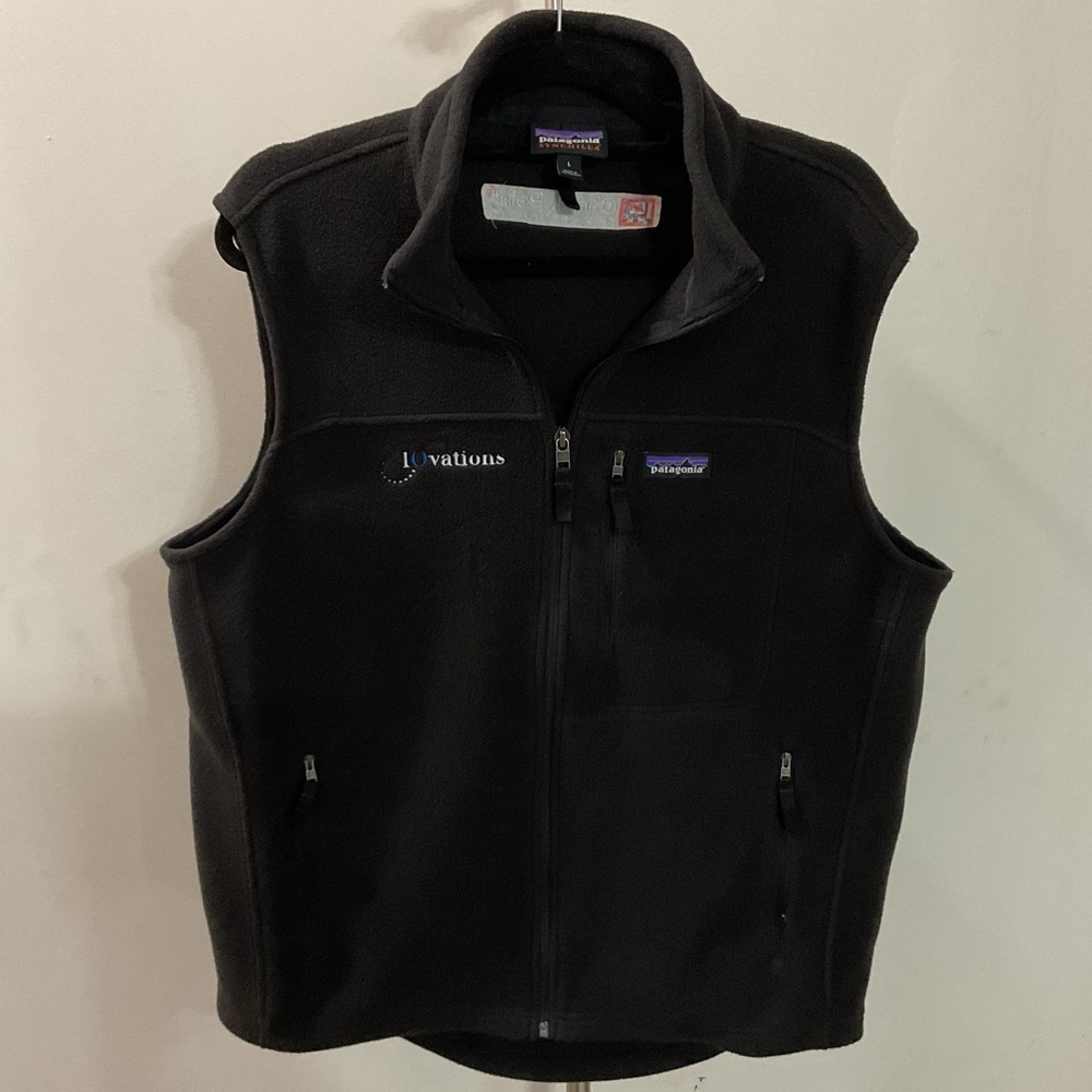 Patagonia Synchilla Black Fleece Custom Vest Size L